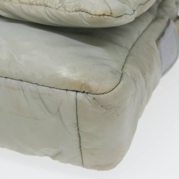 CHANEL Small Messenger Cococoon Shoulder Bag Nylon Gray Silver CC Auth bs17253 - Picture 10 of 16